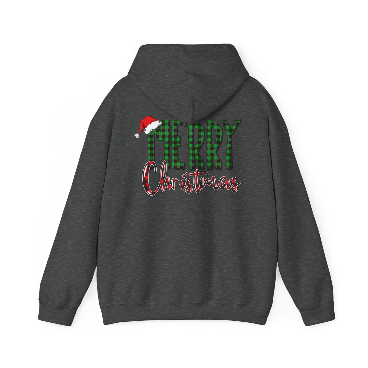 Merry Christmas Plaid Hoodie – Classic Holiday Hoodie