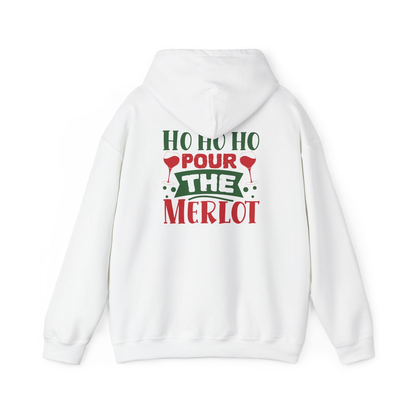 Ho Ho Ho, Pour the Merlot Holiday Tee - Wine Lover Christmas Tee