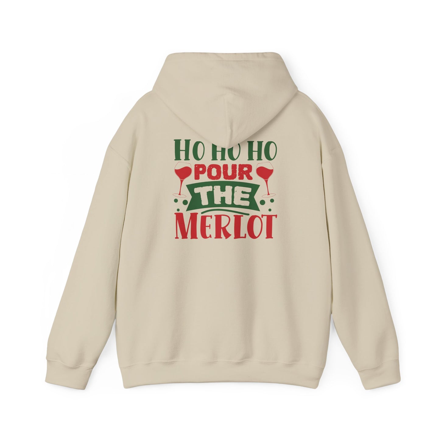 Ho Ho Ho, Pour the Merlot Holiday Tee - Wine Lover Christmas Tee
