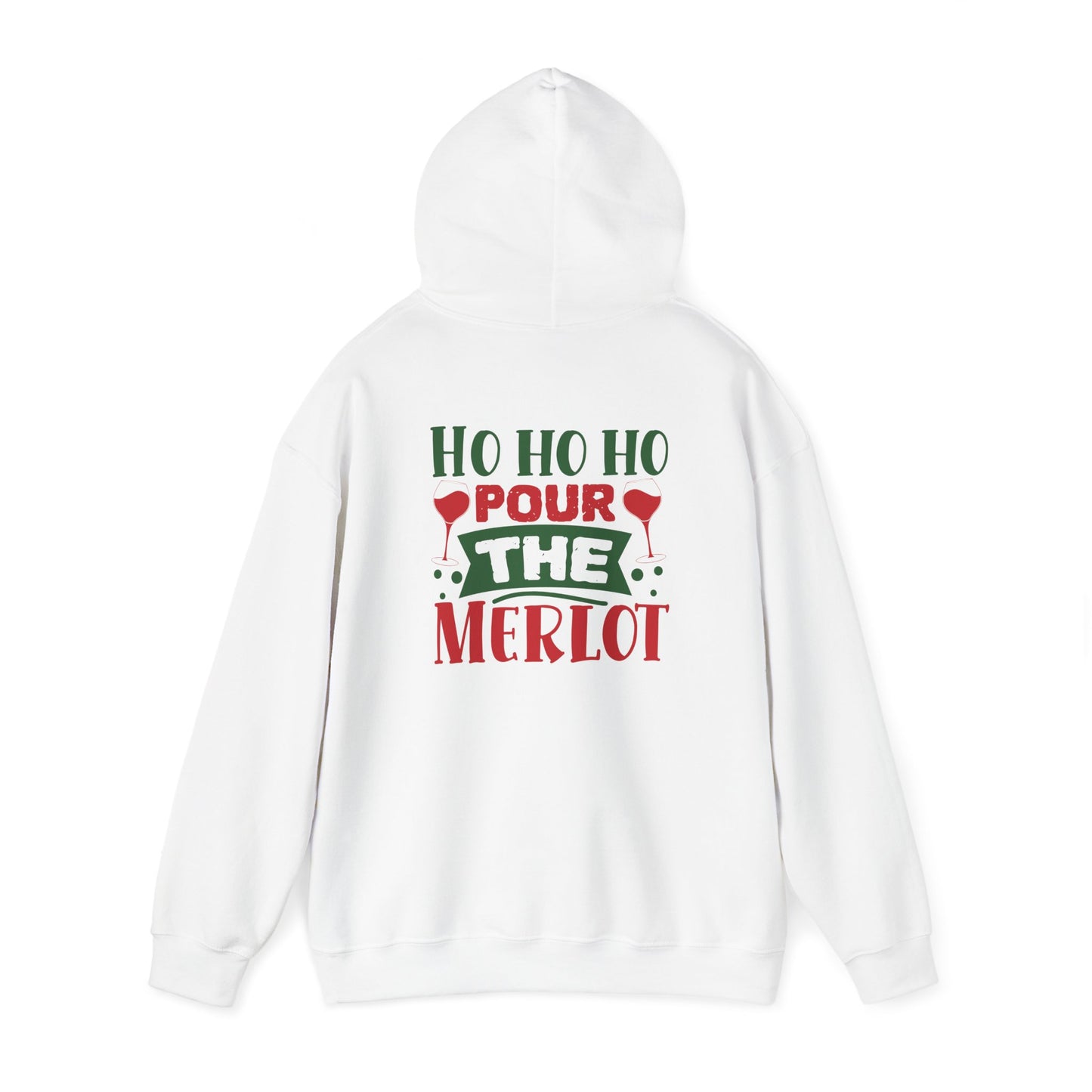 Ho Ho Ho, Pour the Merlot Holiday Tee - Wine Lover Christmas Tee