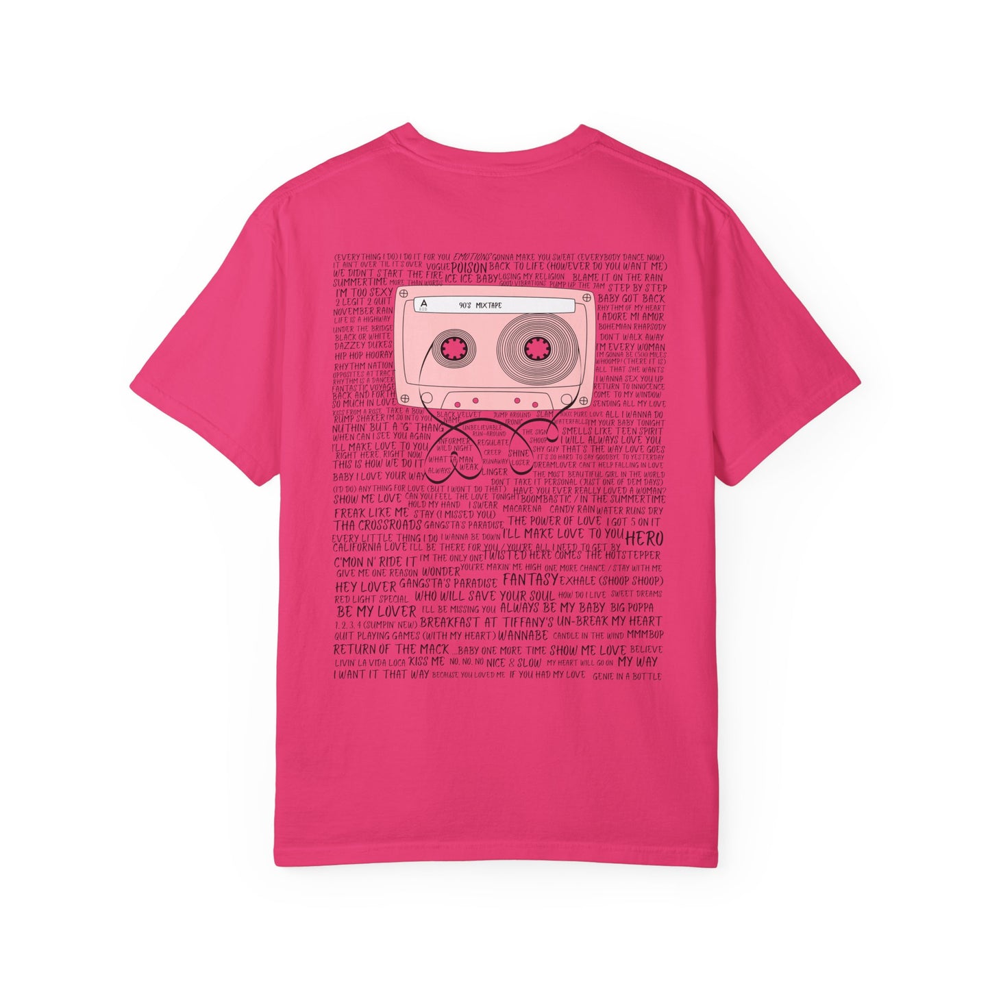 90s Mixtape T-Shirt – Retro Cassette 90s Tee