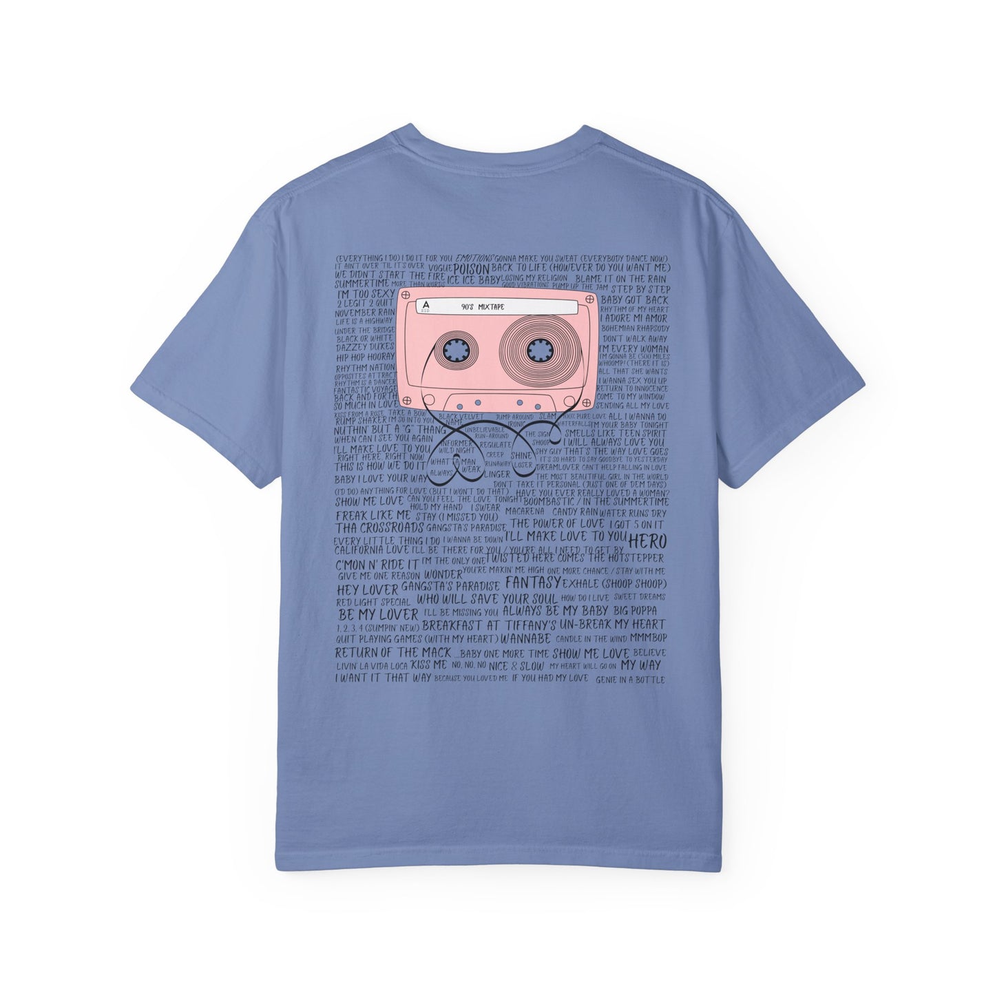 90s Mixtape T-Shirt – Retro Cassette 90s Tee