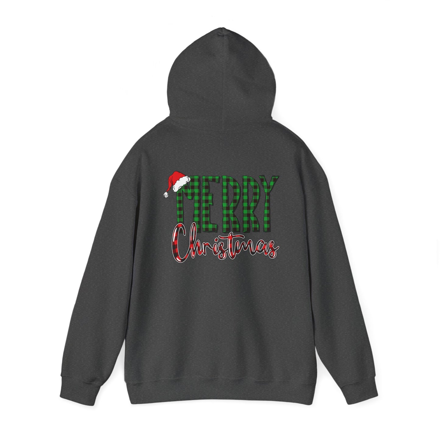 Merry Christmas Plaid Hoodie – Classic Holiday Hoodie