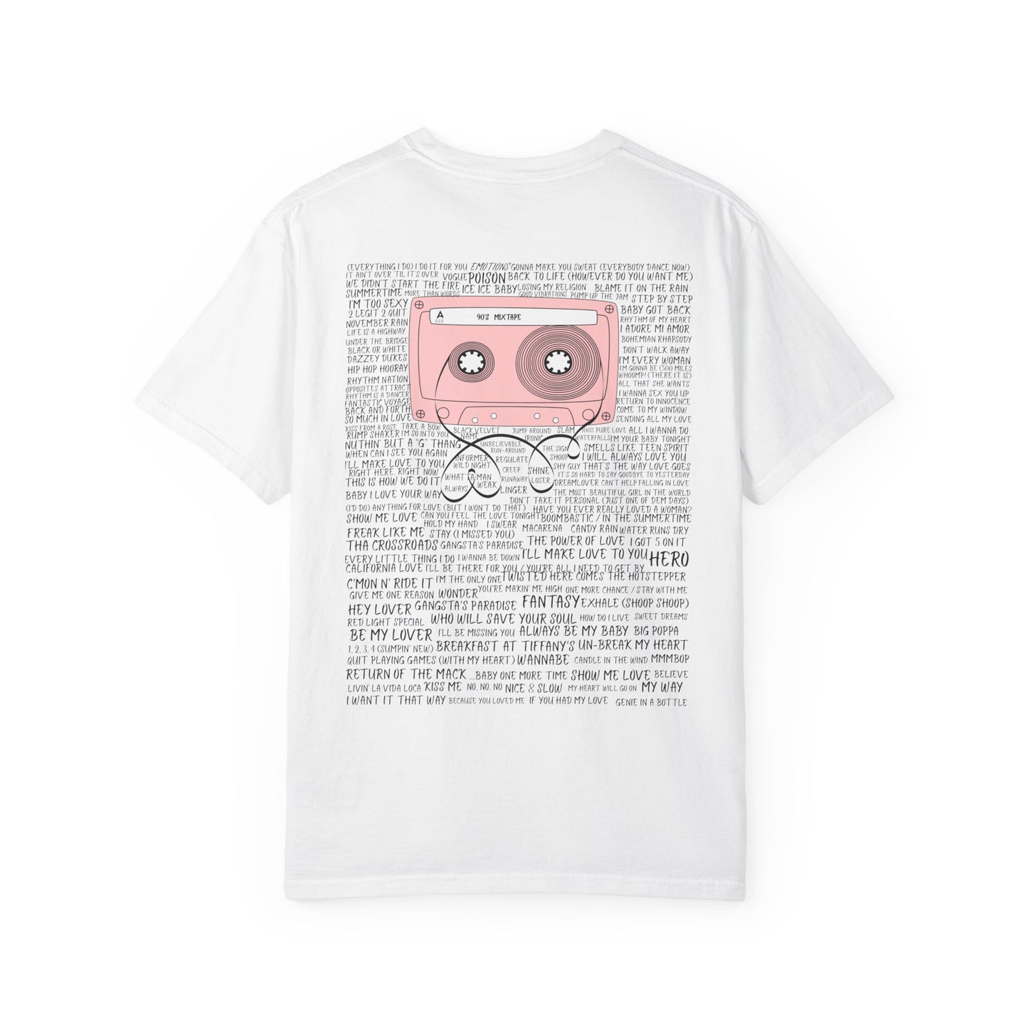 90s Mixtape T-Shirt – Retro Cassette 90s Tee