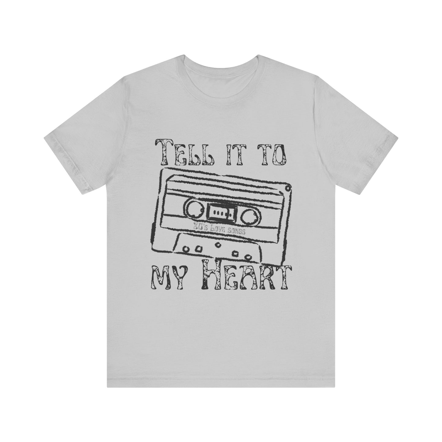 Tell It To My Heart T-Shirt – 80s Retro Lyric Graphic Tee