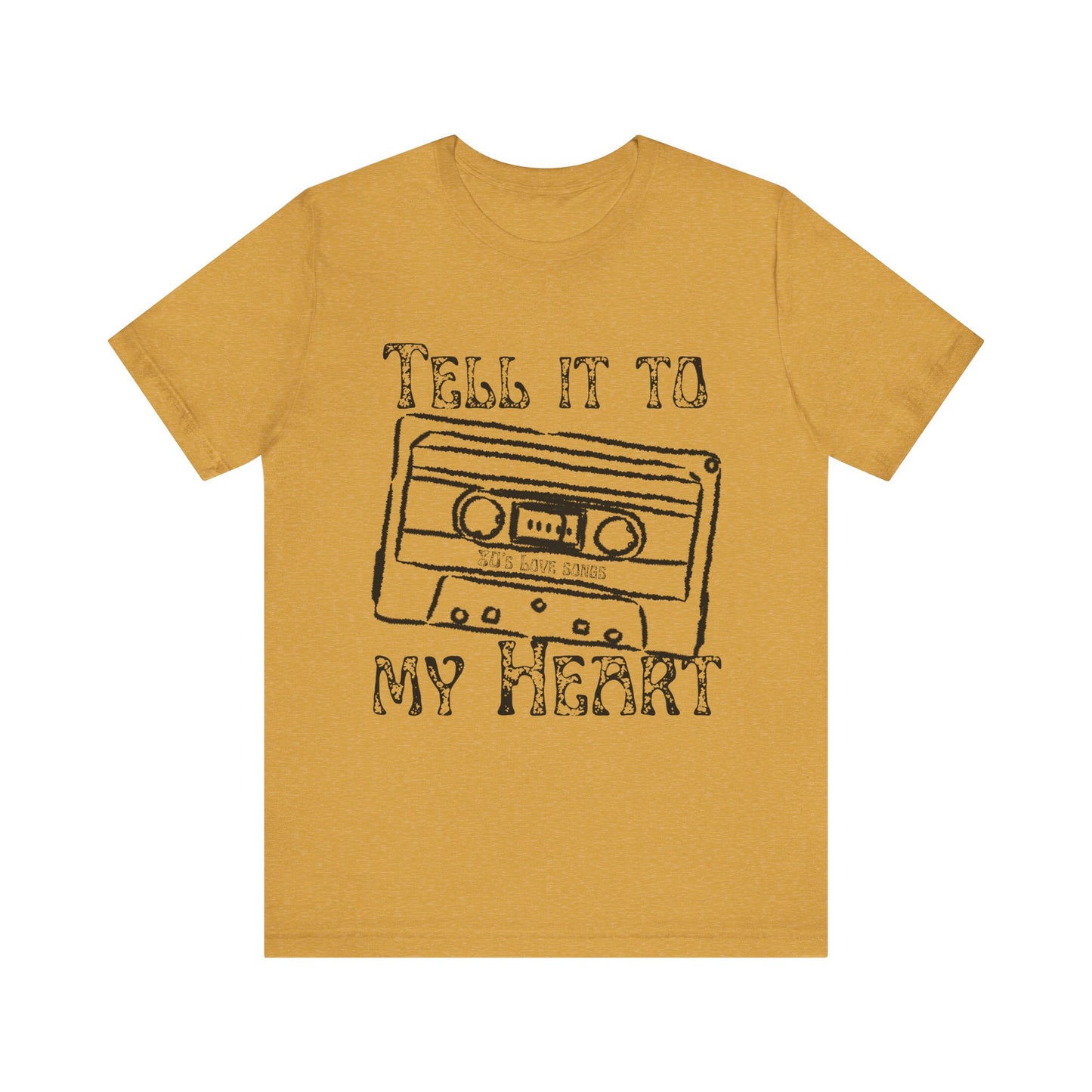 Tell It To My Heart T-Shirt – 80s Retro Lyric Graphic Tee