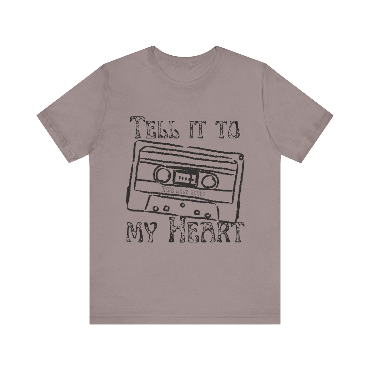 Tell It To My Heart T-Shirt – 80s Retro Lyric Graphic Tee
