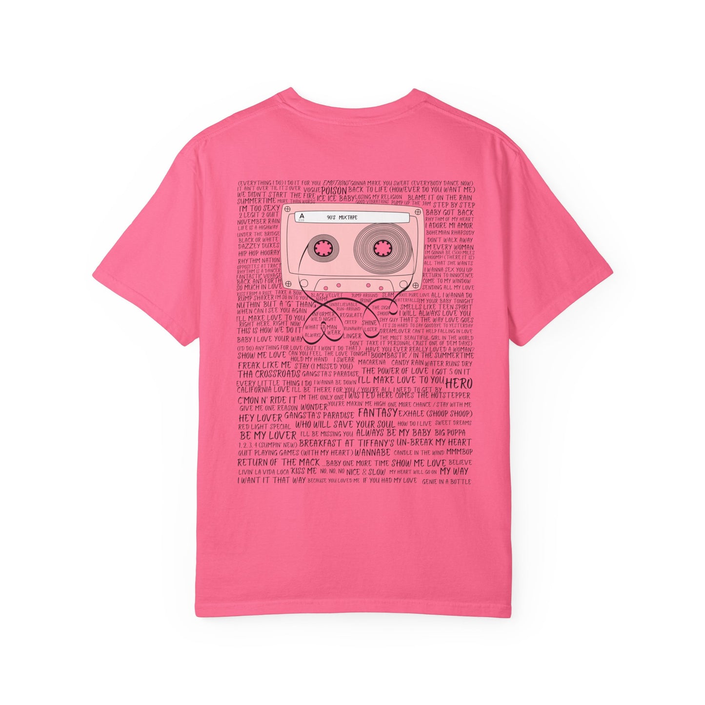 90s Mixtape T-Shirt – Retro Cassette 90s Tee