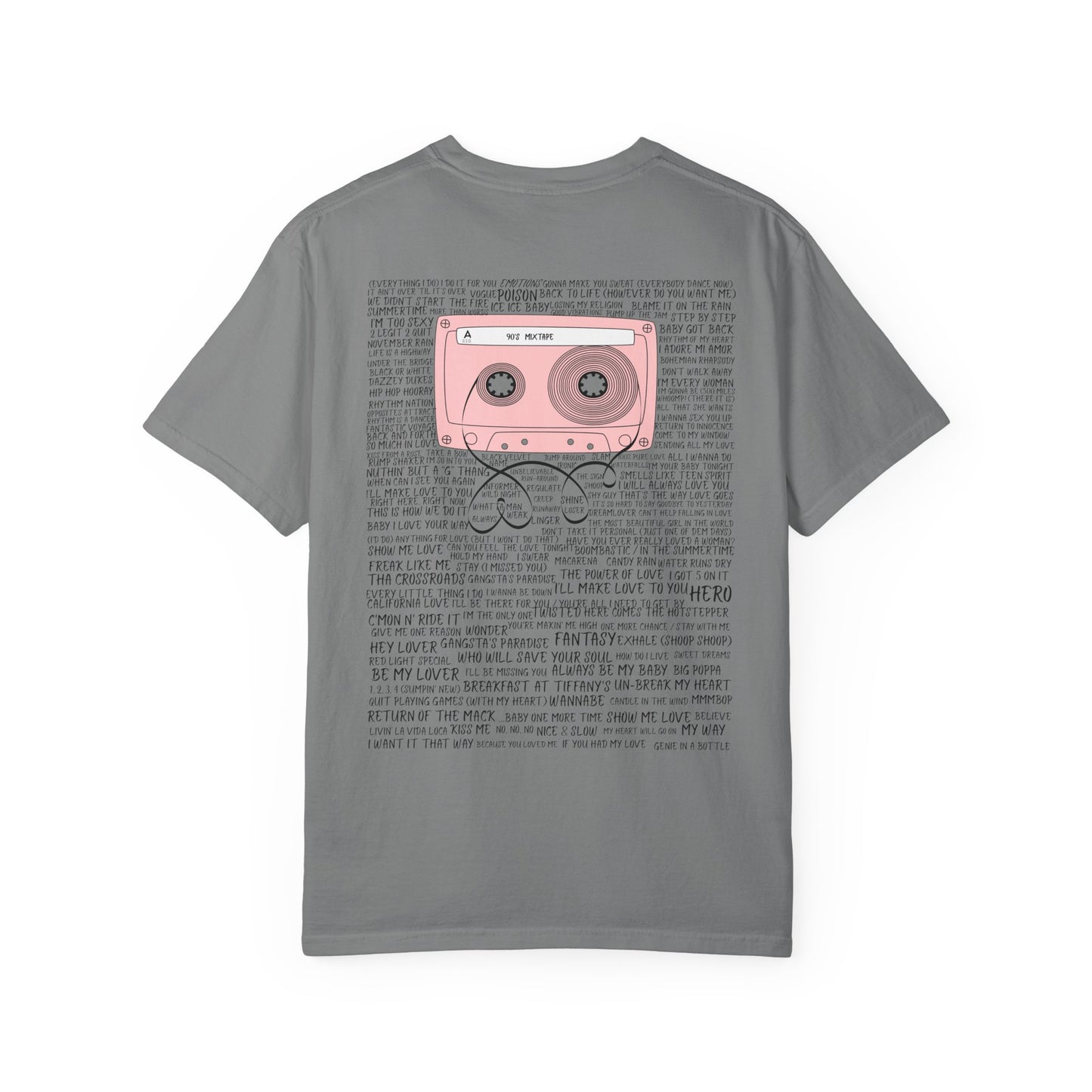 90s Mixtape T-Shirt – Retro Cassette 90s Tee
