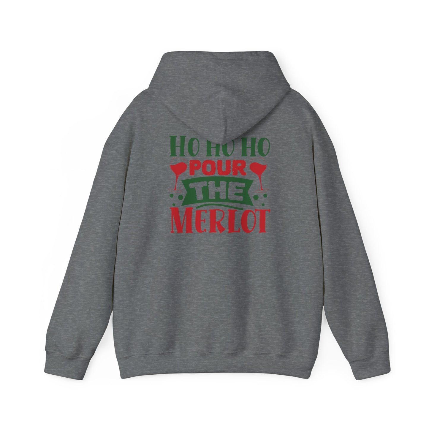 Ho Ho Ho, Pour the Merlot Holiday Tee - Wine Lover Christmas Tee
