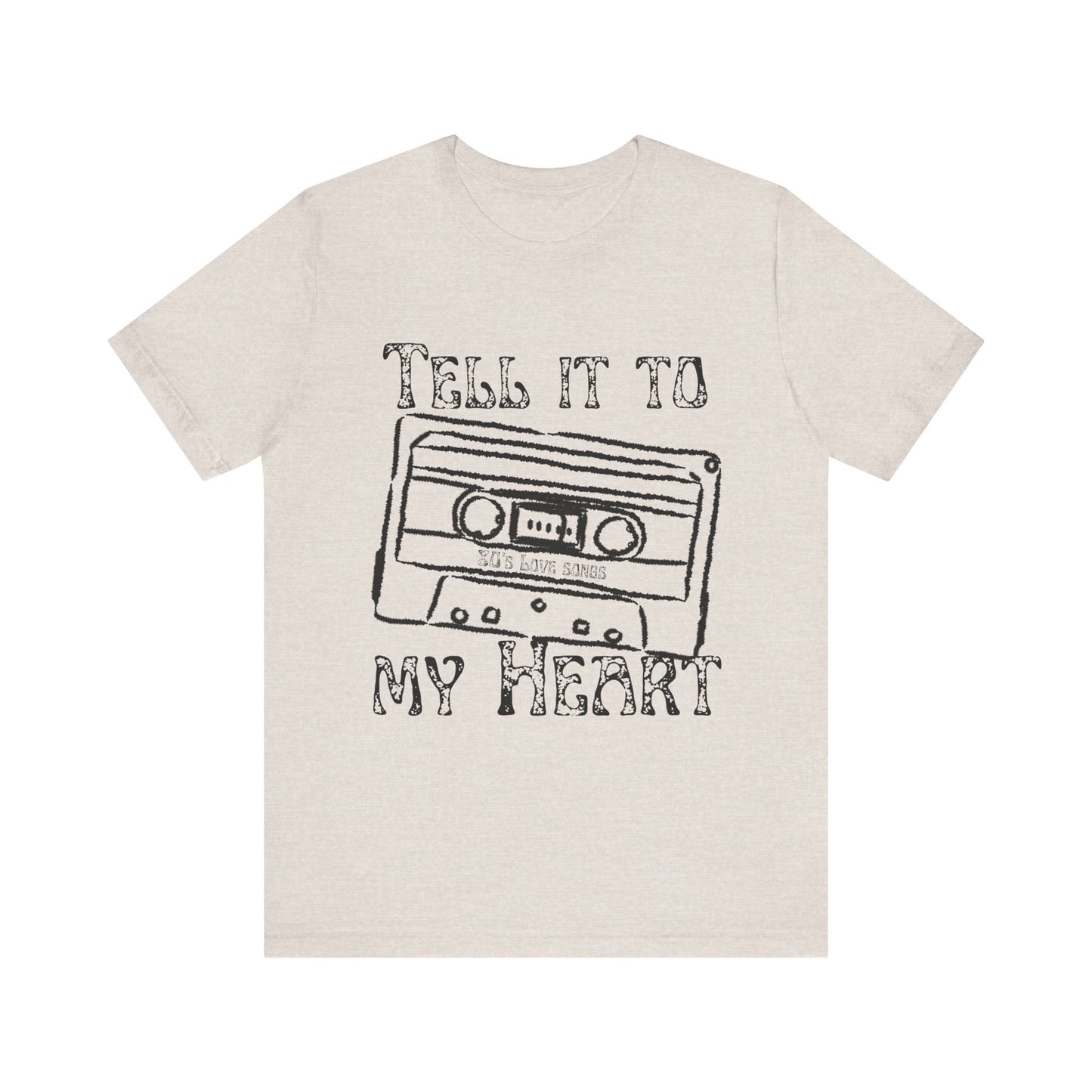 Tell It To My Heart T-Shirt – 80s Retro Lyric Graphic Tee