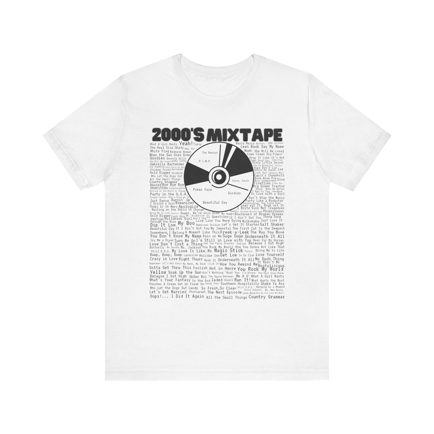 2000s Mixtape T-Shirt – Retro Y2K Cassette Graphic Tee