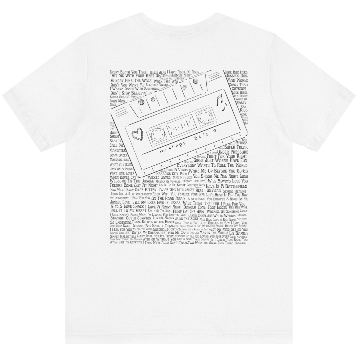80s Mixtape T-Shirt – Vintage Cassette 80s Retro Tee