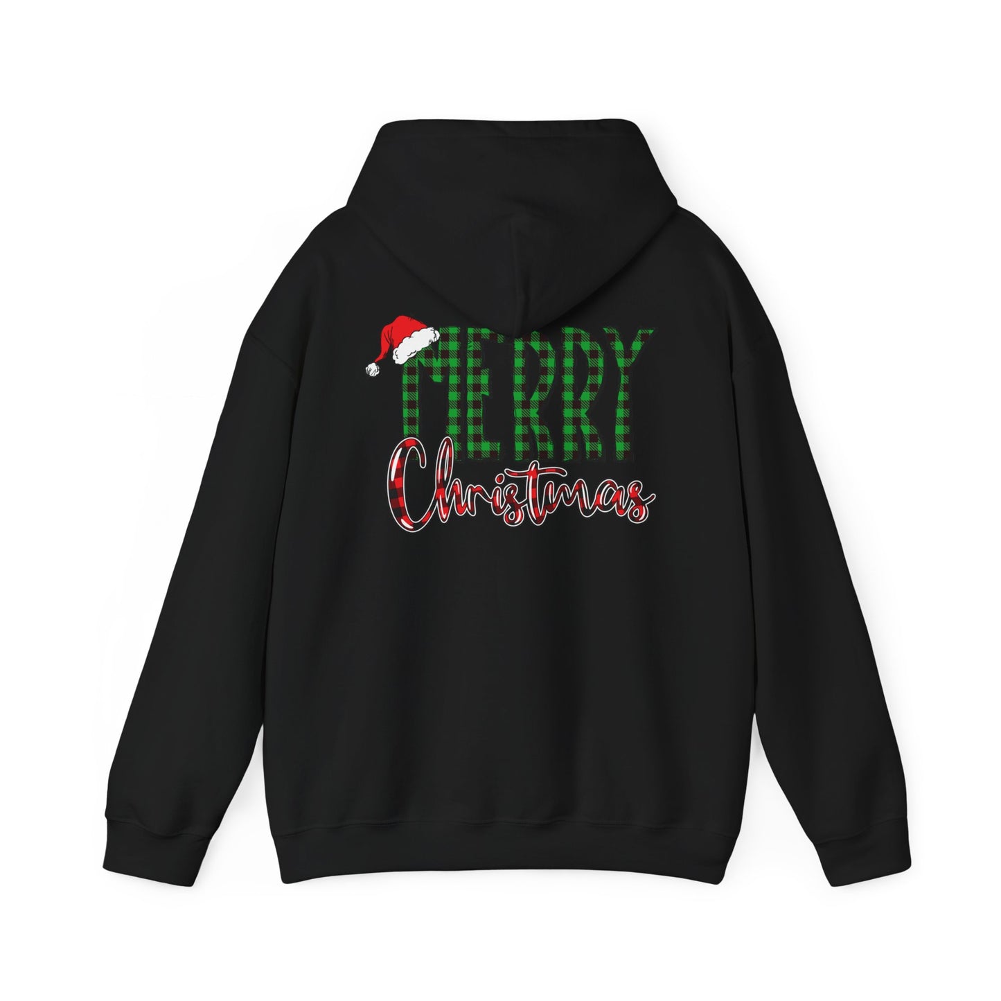Merry Christmas Plaid Hoodie – Classic Holiday Hoodie