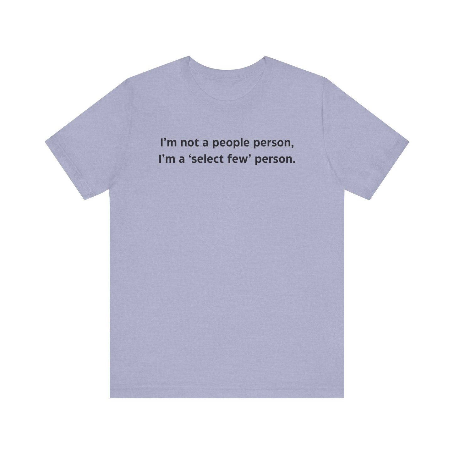 I'm not a people person