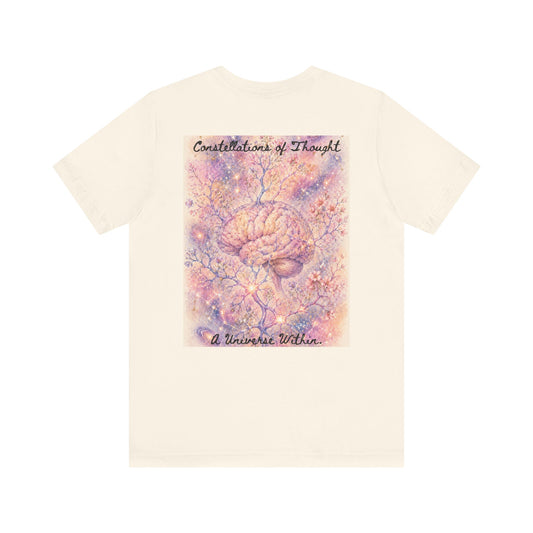 Constellations of Thought   A Universe Within  -  Unisex Jersey Short Sleeve Tee