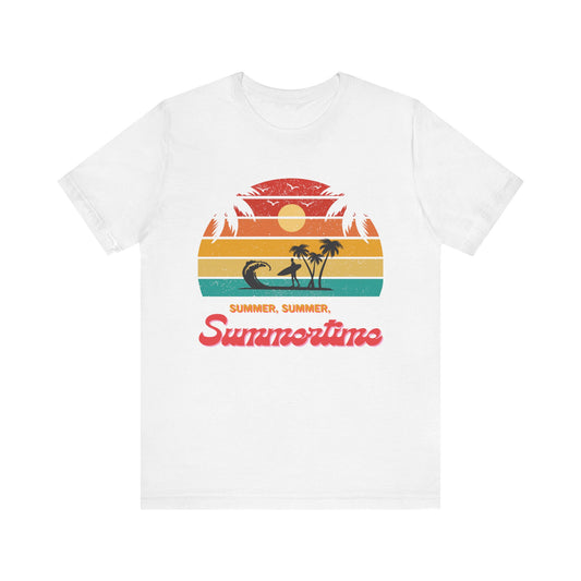 Summer Vibes T-Shirt – Retro Sunset Graphic Tee