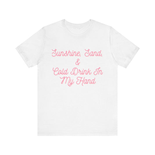 Sunshine & Sand T-Shirt – Beach Vibes Graphic Tee