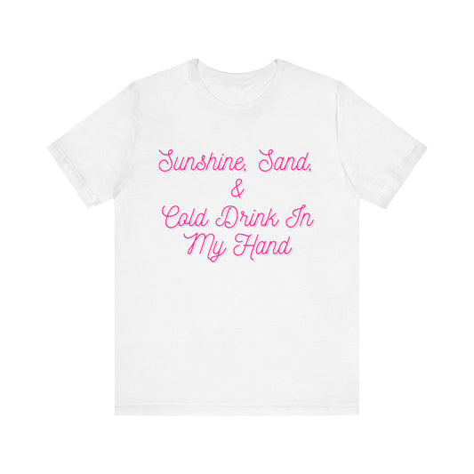 Sunshine & Sand T-Shirt – Beach Vibes Graphic Tee