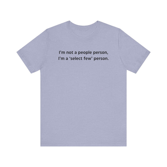 I'm not a people person
